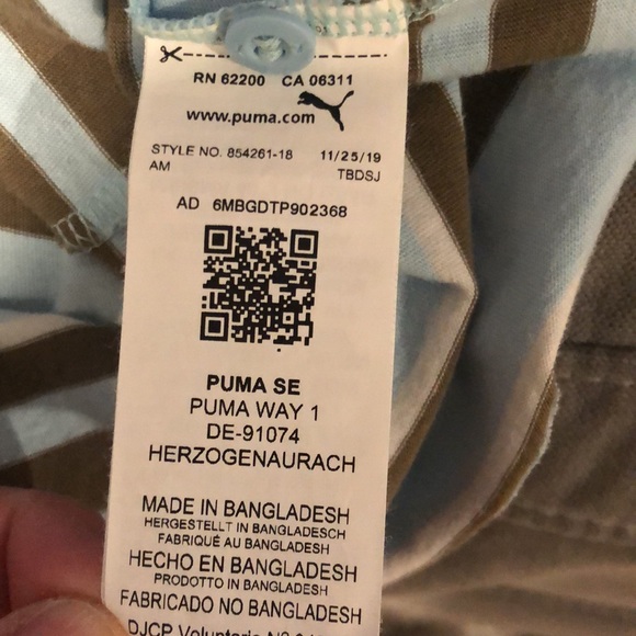 Puma Men’s Polo Shirt Short Sleeve Size Large EUC - Picture 10 of 11